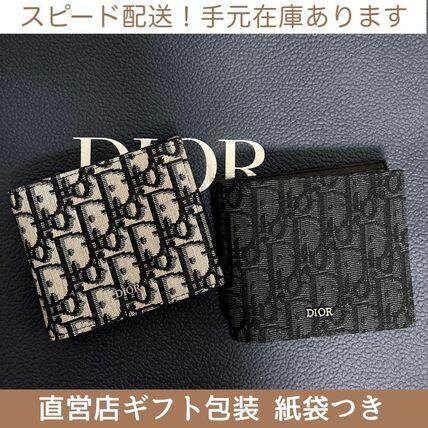 すぐ届く！DIOR ディオール Oblique オブリーク 折財布 メンズ